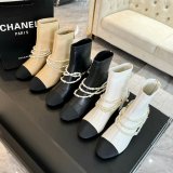 Top Quality Chanel Short Lambskin Boots