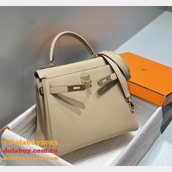 Buy Designer Replica Hermes Kelly 25/28CM Togo Bags Online