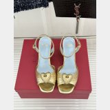 Coeur Royal Laminated Nappa Wedge Sandal 110Mm