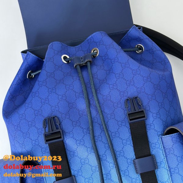 Top Quality 792080 Gucci Chroma Large Backpack Gradient Blue Bag