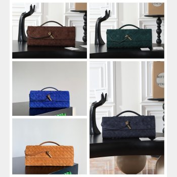 2026 Bottega Veneta Andiamo suede Clutch