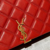 Replicas Saint Laurent Becky Large chain bag in quilted lambskin