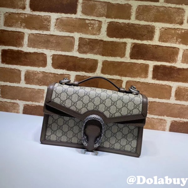 Designer Gucci Beige Replica Dionysus snakeskin top handle 621512 bag