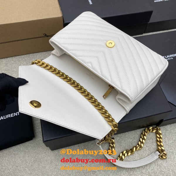 YSL 392737 Envelope Bag in Matelasse Leather