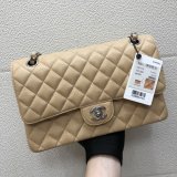 Wholesale CC Perfect Flap Caviar Leather 25cm Handbag