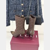 Gucci Horsebit GG Supreme canvas ankle boots