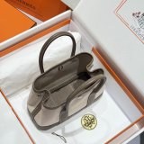 Top Quality Hermes human handmade stiching Garden Party Bag 23cm