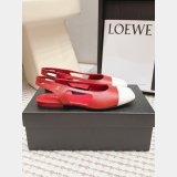 CC Flat Calf Leather Slingbacks Shoes