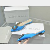 Replicas Manolo Blahnik Hangisi Flat Mules