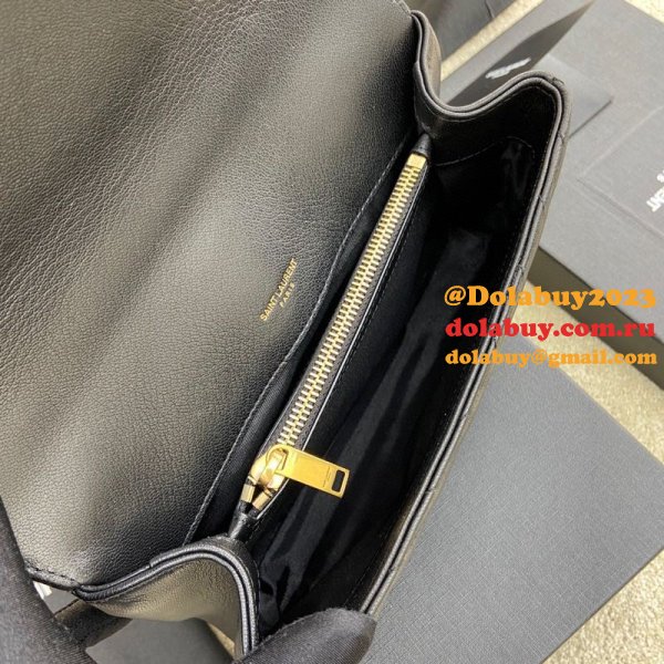 YSL Fake 392737 College Bag in Matelasse Leather