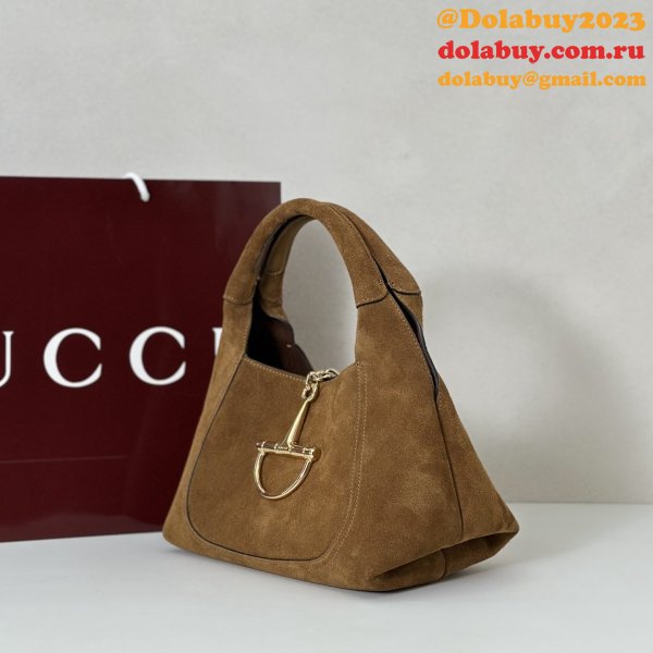 Gucci Softbit Medium Top Handle Brown Velvet 837467 Bag