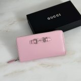 Gucci Web Trademark Zip-Around Wallet A00770/A006YS Horsebit