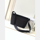 Medium Flex messenger in canvas and suede