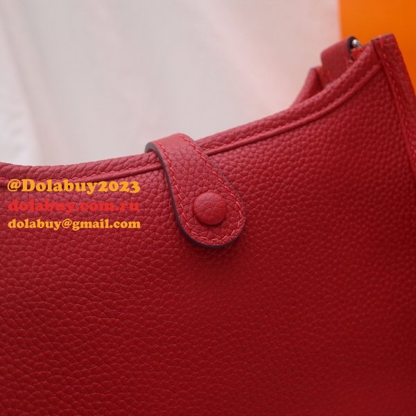 Replica Hermes Mini Evelyne TPM Bag Red