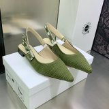 Dior J'Adior Slingback Replica Macrame Pumps Shoes