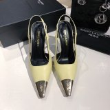 Luxury Saint Laurent Slingback Pumps In Patent Leather