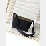 Medium Flex messenger in canvas and suede