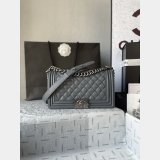 Top Replica CC Le Boy Flap Bag caviar leather 25CM