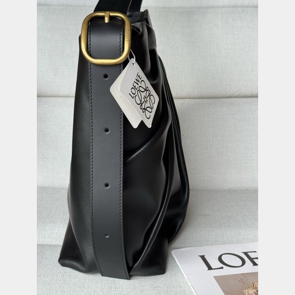 TOP LOEWE Draped tote in mellow nappa lambskin