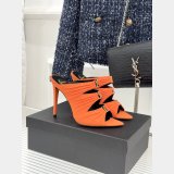 Top Quality YSL EMILIE mules in satin crepe