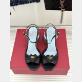 Coeur Royal Laminated Nappa Wedge Sandal 110Mm