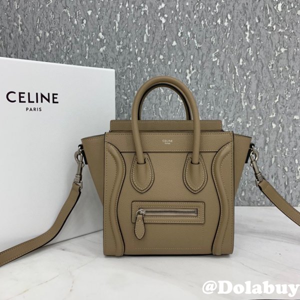 Celine Replica Earth yellow Luggage Nano Shopper 2way Hand Shoulder Bag