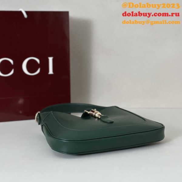 Gucci Jackie 1961 Medium 1:1 Mirror 820415 Green Bag