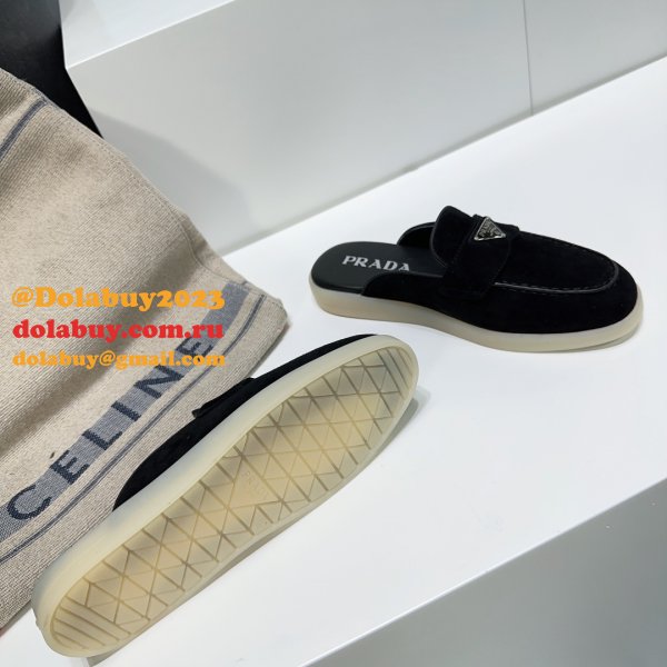 Wholesale Replica Prada 1:1 Designer Saint-Tropez Loafers Shoes