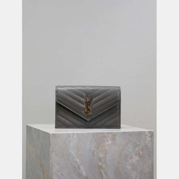 Quality YSL Designer 393953/377828 Caviar Leather Envelope Bag