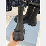 Prada Monolith stretch nappa leather booties