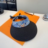 Hermes New Open-Top Straw Sun Hat