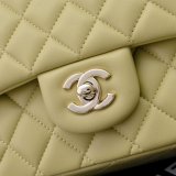 TOP CC Flap 1112 Lambskin 25cm Handbags Light golden hardware