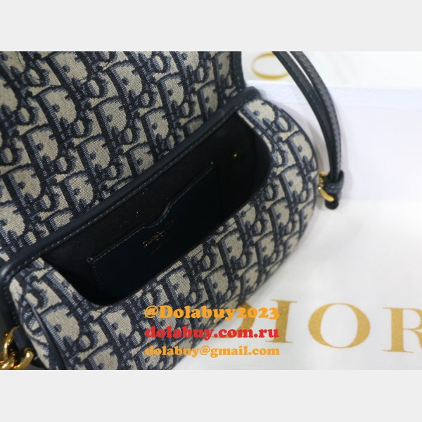 Replica Christian Dior Bobby East-West Blue Bag China Sale