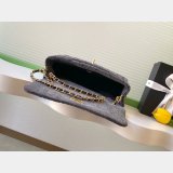 Perfect Maxi Flapbag Washed Denim AS5734 24CM Bag