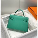 Replica Hermes Vert Jade Green Kelly Online Store Bag