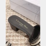 Replica Designer Dior Dway One-word embroidered slippers Shoes Online