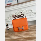 Luxury Hermes handmade Stiching Constance Bag 18CM