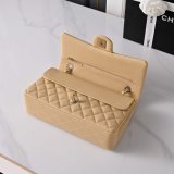Top Quality CC 25cm Flap Handbags Caviar leather