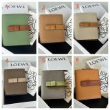 Loewe Compact zip wallet in soft grained calfskin