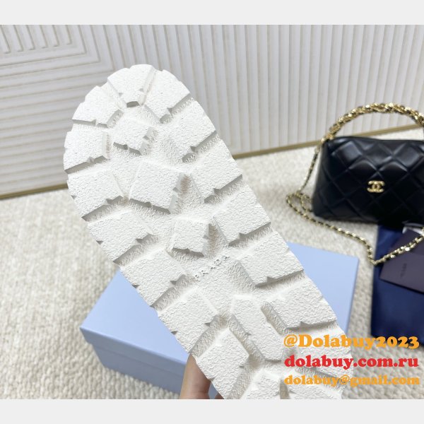 Prada Padded Nappa Leather Sandals