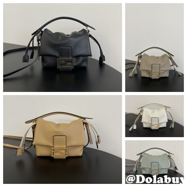 Top Quality Fendi Mama Baguette Lambskin Shoulder Bag