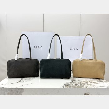the Row Astra Bowling Suede Bag