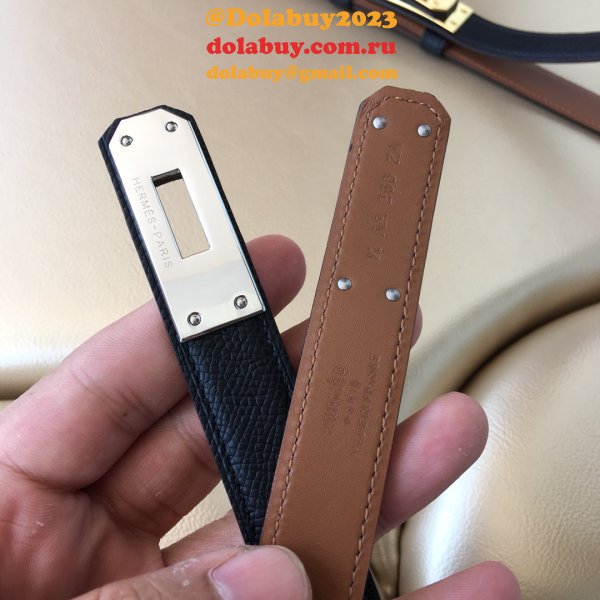 7 Star hottest selling hermes kelly thin belt 17mm