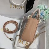 High Quality Christian Dior Lady patent leather 17CM Bag mini