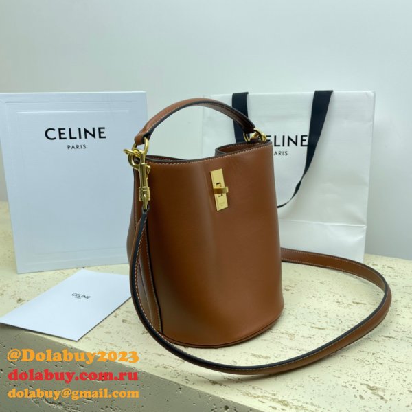 UK Celine Perfect Fake Quality Teen Bucket Triomphe Bag