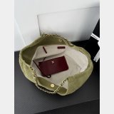 Top Quality AS6474 Suede Quilted Neo Cabas Small Shopping Tote Bag