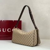 Gucci 862530/860787  Best Half Horsebit Leather Shoulder Bag