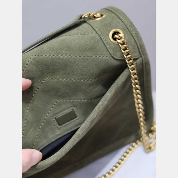 Buy Best YSL Niki 22CM 633151 Replicas High Quality ArmyGreen Bag