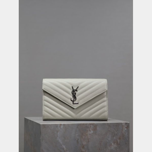 Quality YSL Designer 393953/377828 Caviar Leather Envelope Bag