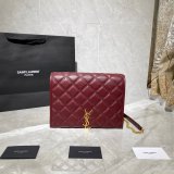 Replicas Saint Laurent Becky Large chain bag in quilted lambskin